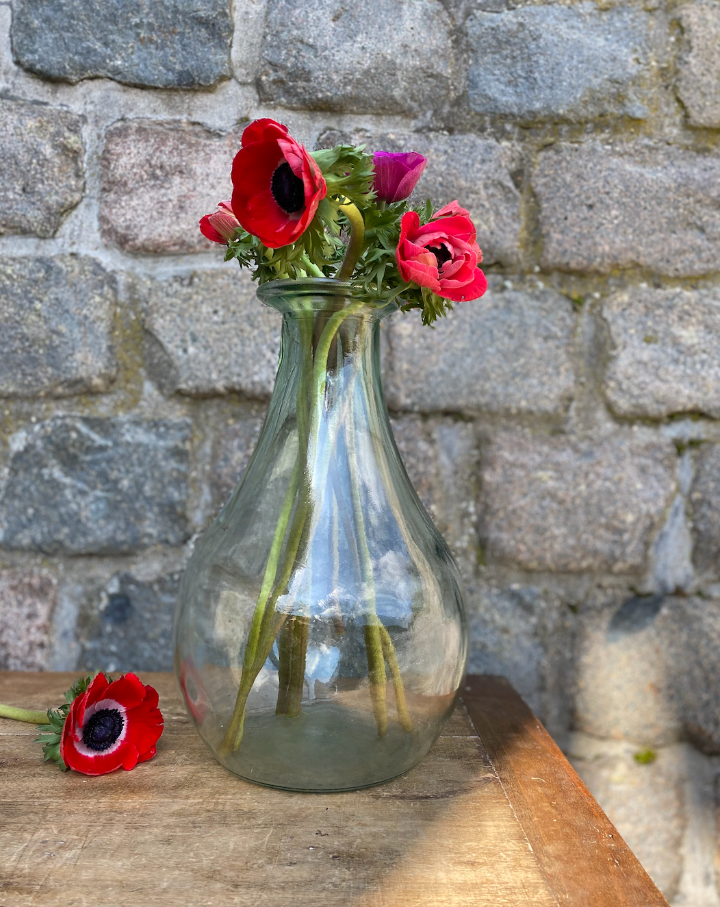 Vase verre goulot large