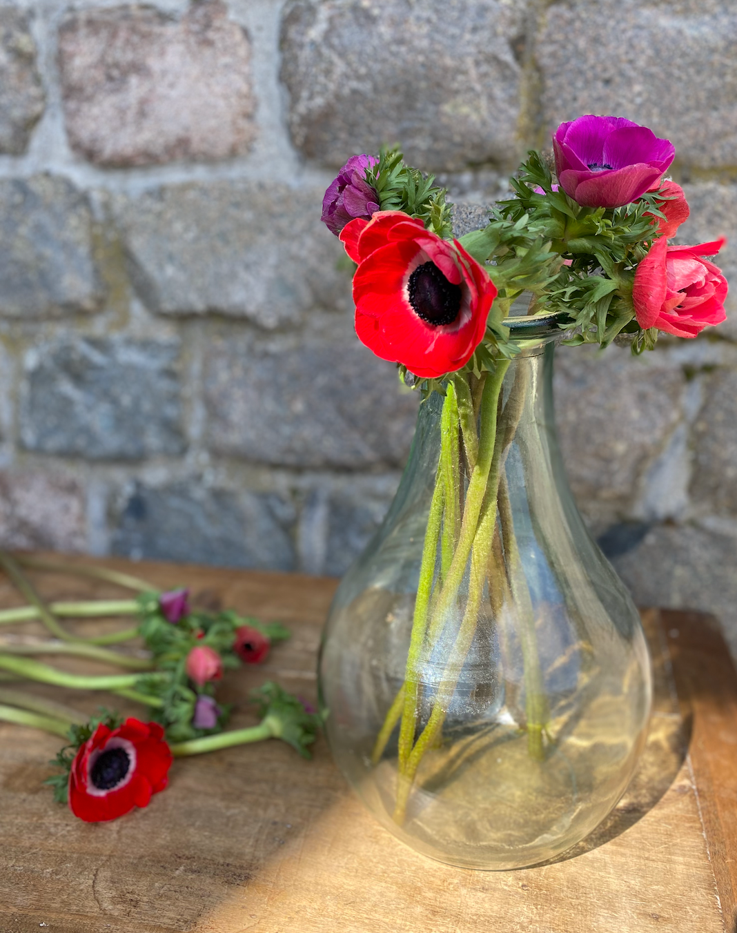 Vase verre goulot large