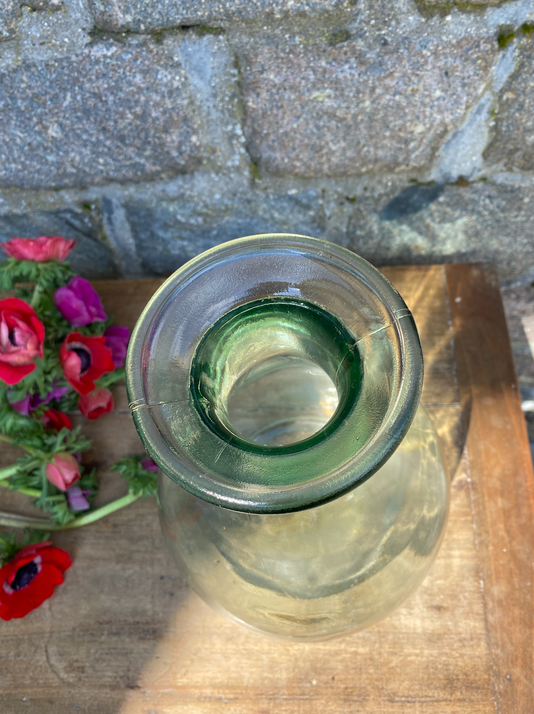 Vase verre goulot large