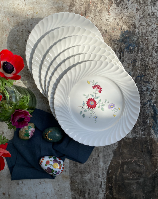 Assiettes Fleurs des Indes