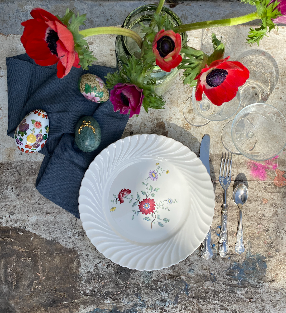 Assiettes Fleurs des Indes