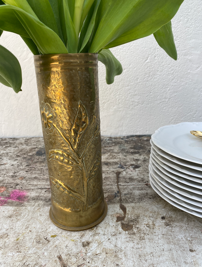 Ancien Obus en Laiton