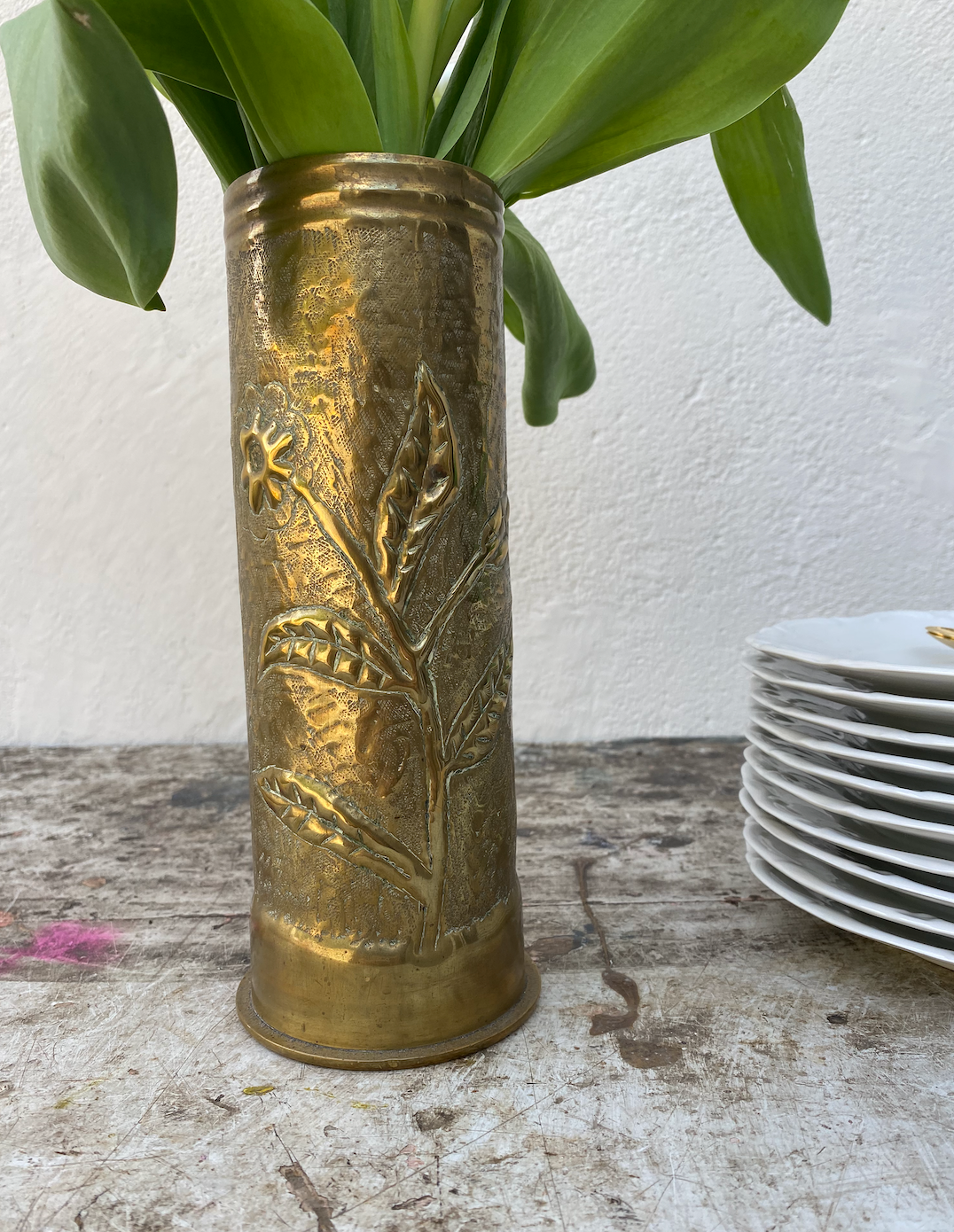 Ancien Obus en Laiton