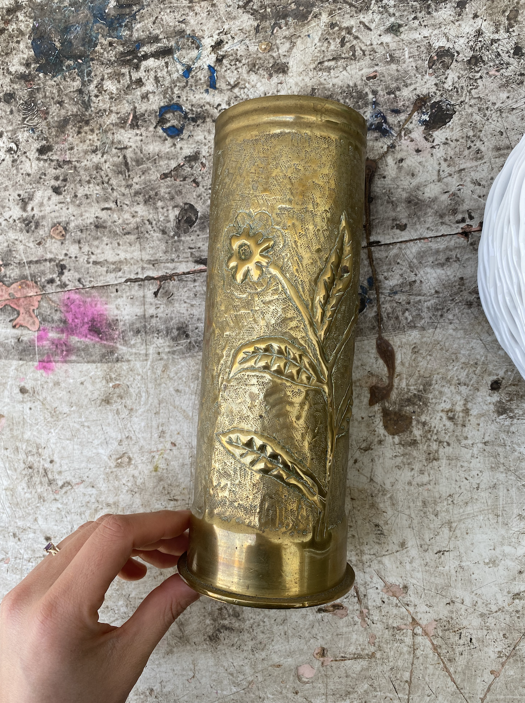 Ancien Obus en Laiton