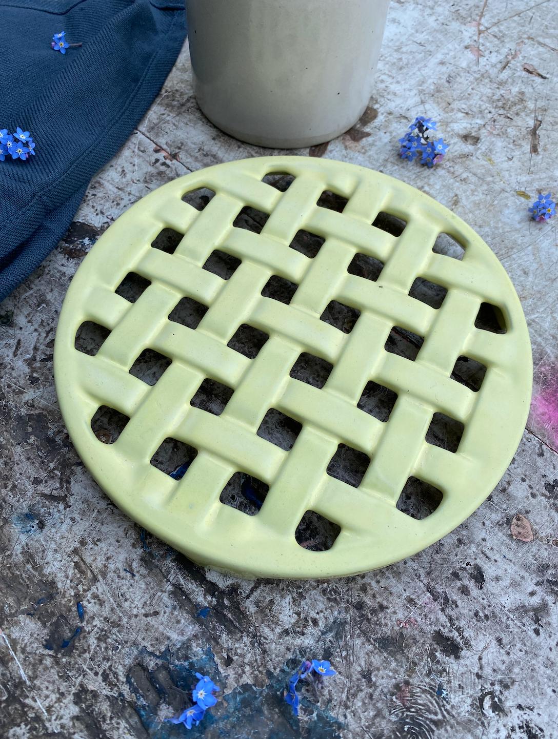 Dessous de plat Jaune Pale