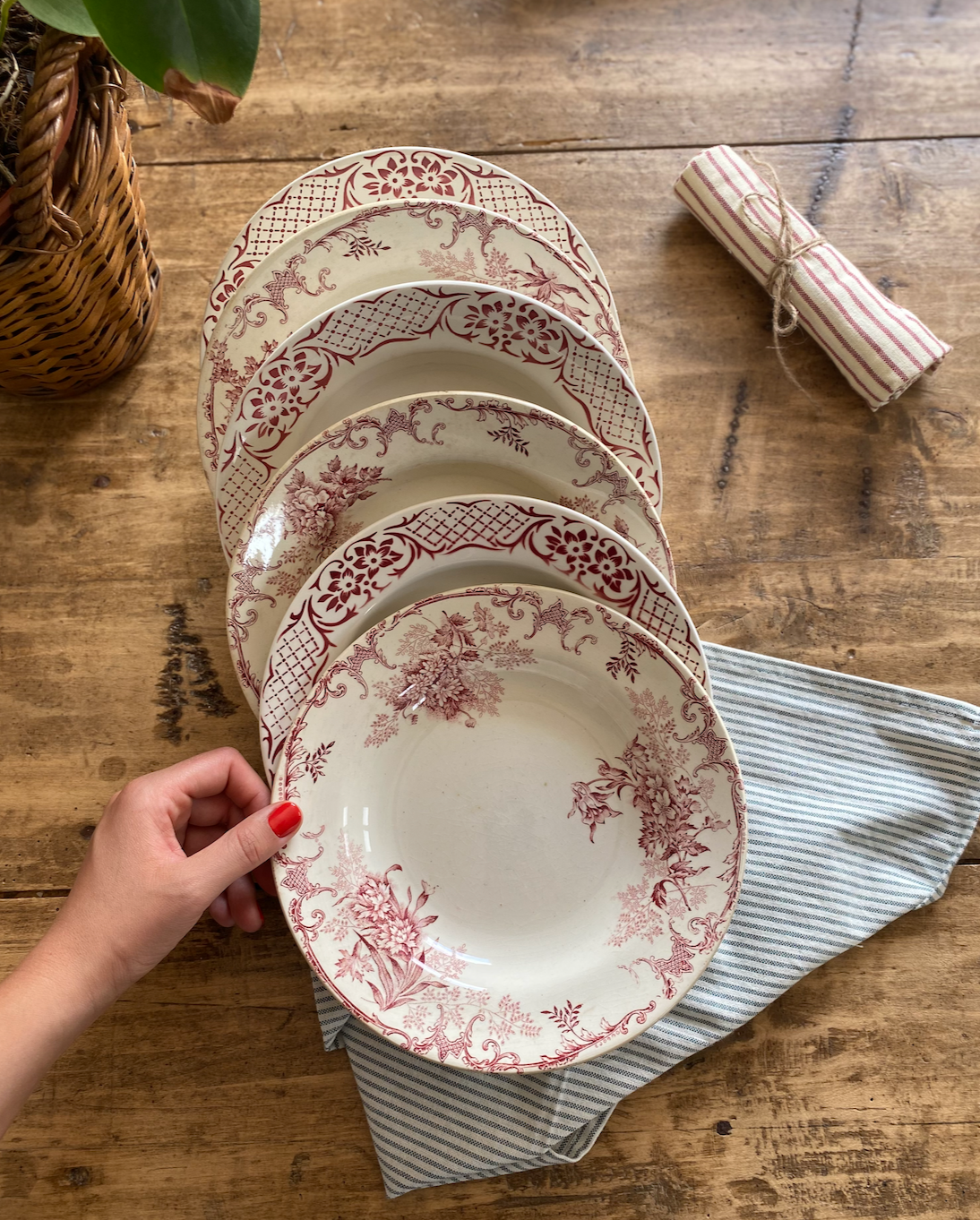 Serie d'assiettes creuses