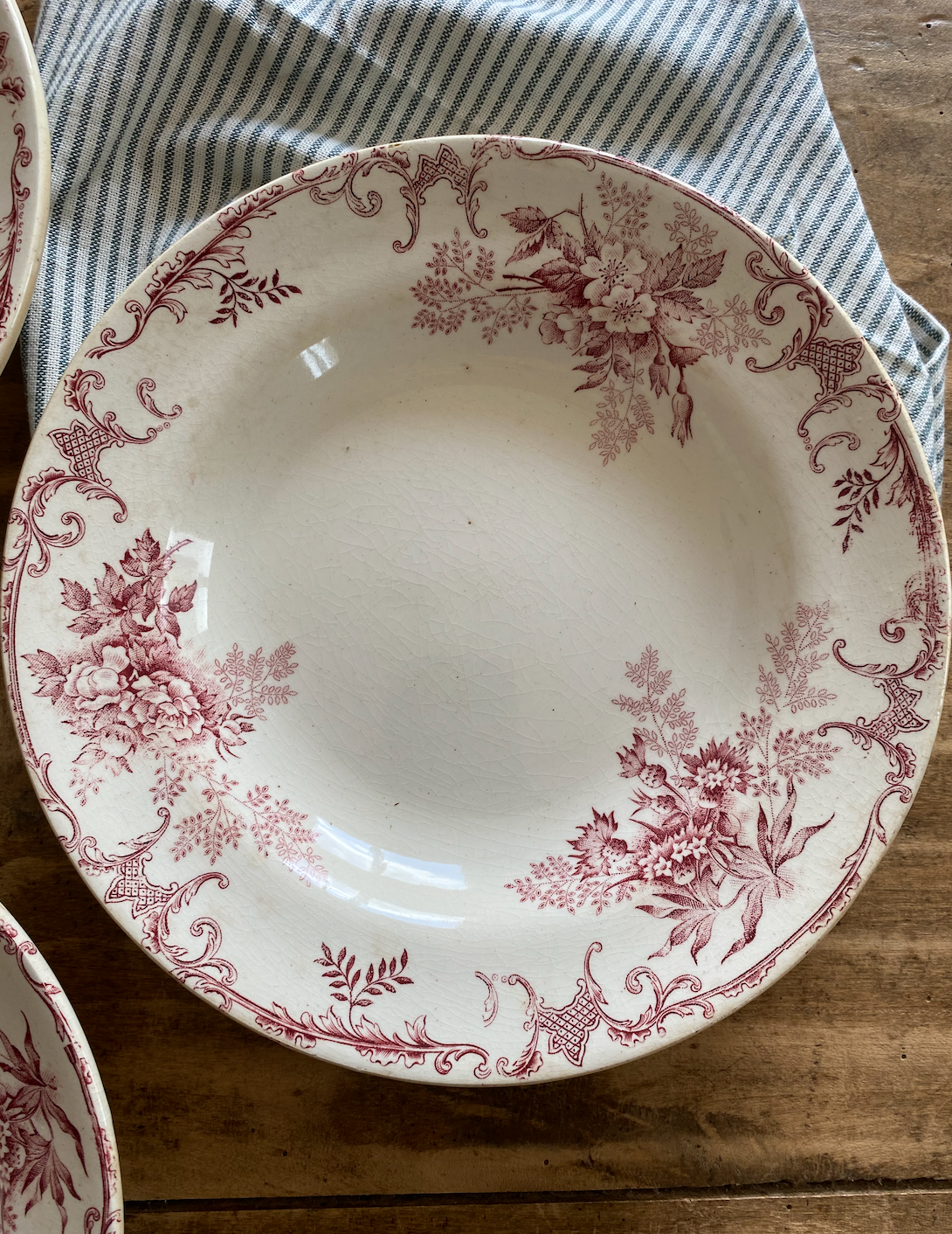 Serie d'assiettes creuses