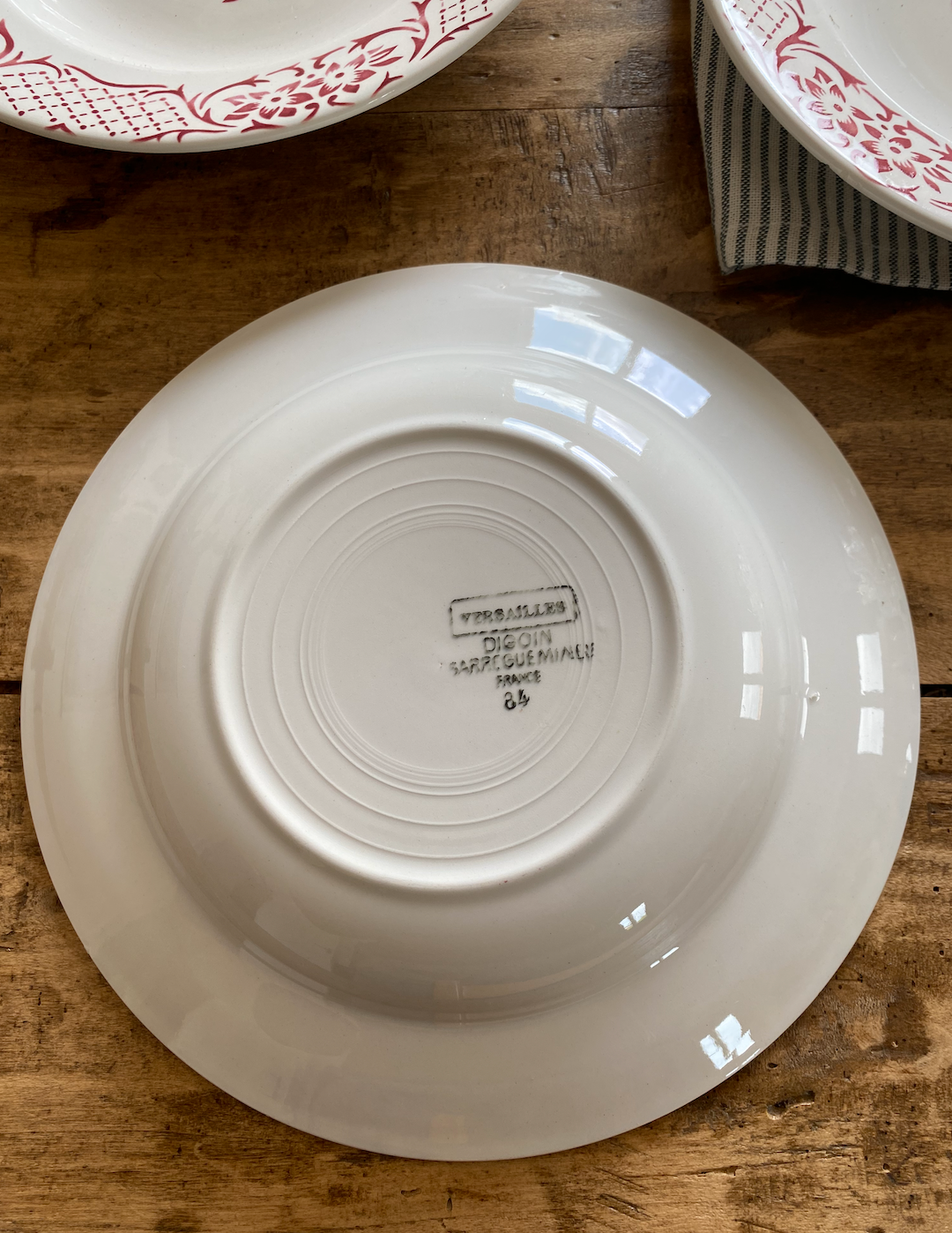 Serie d'assiettes creuses