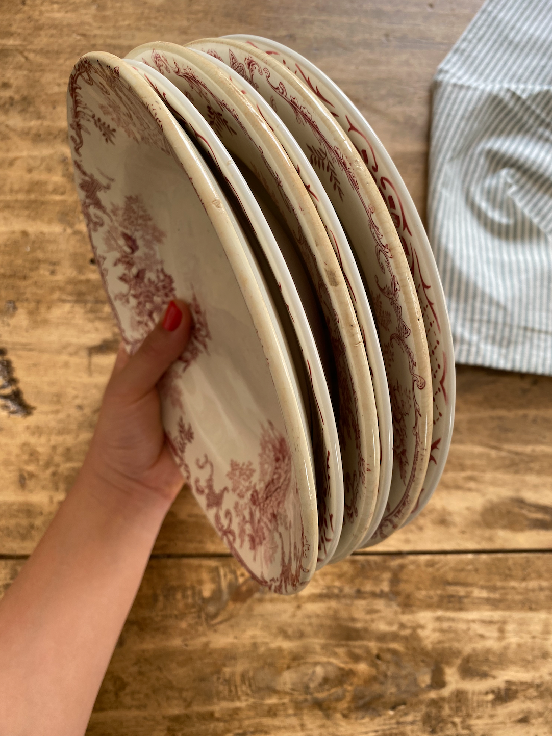 Serie d'assiettes creuses