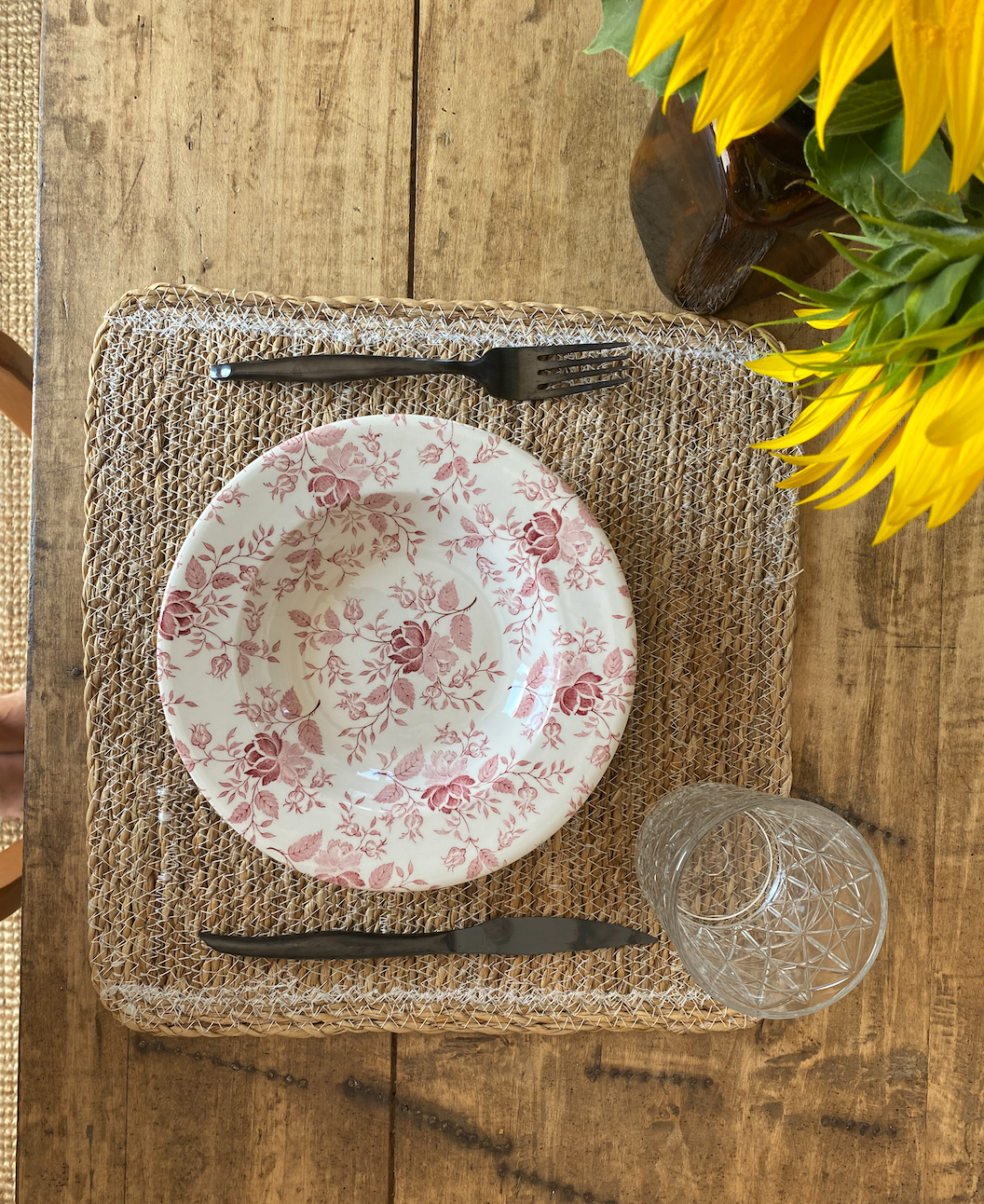 Assiettes creuses Anglaises Fleurs