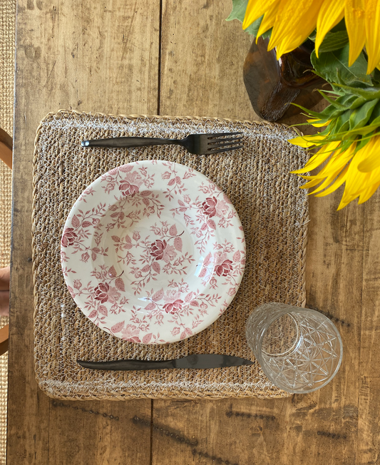 Assiettes creuses Anglaises Fleurs