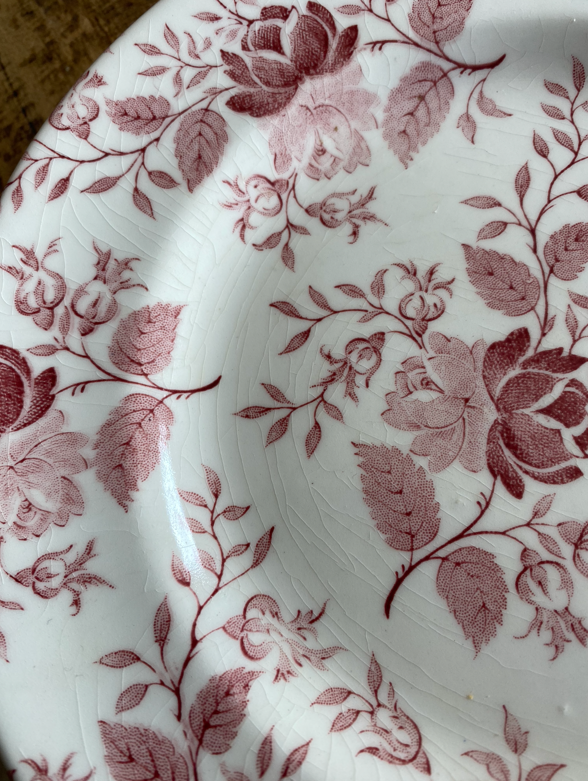 Assiettes dessert Anglaises Roses