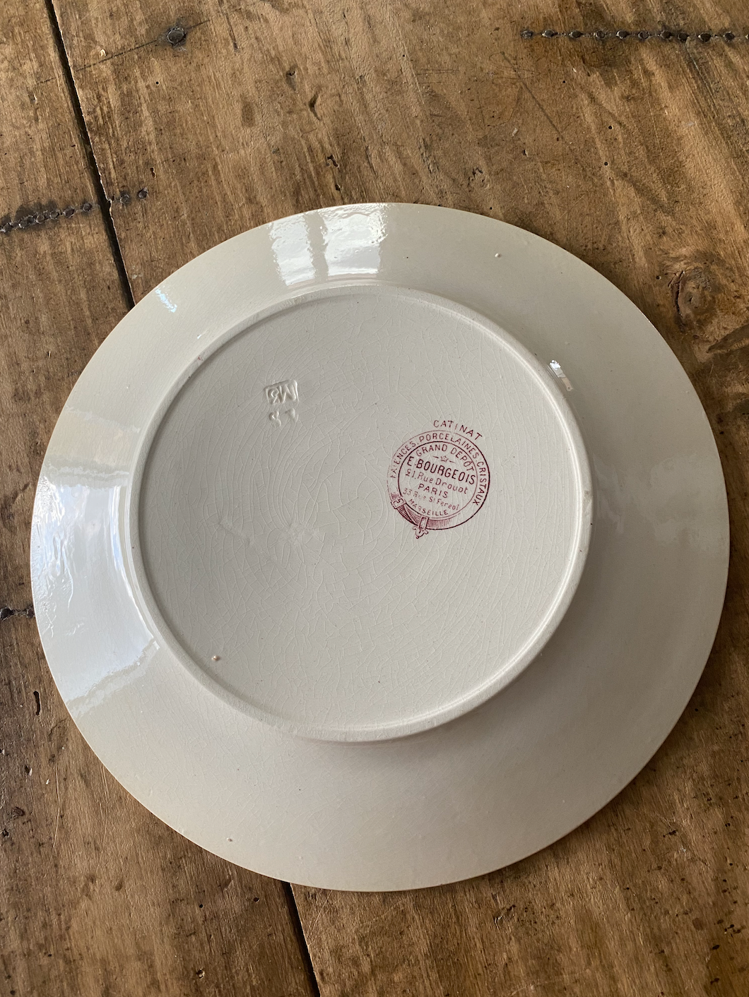 Ensemble Plate/Creuse Terre de fer