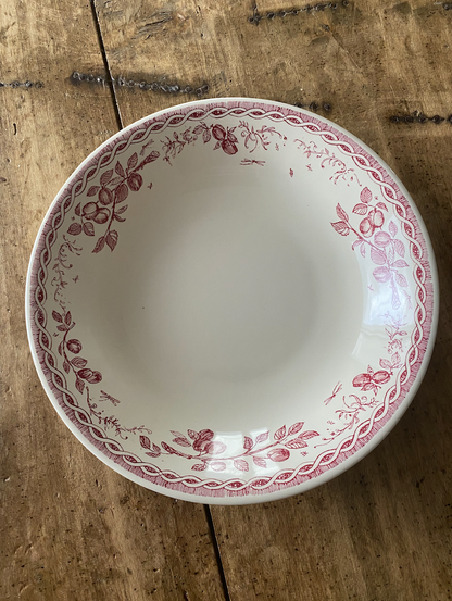 Assiette Creuse Moulin des loups Rouge