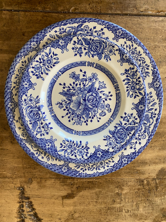 Assiettes anglaises Bleues