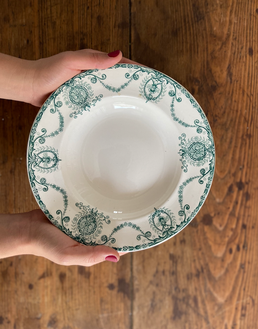 Assiette Longwy Terre de fer