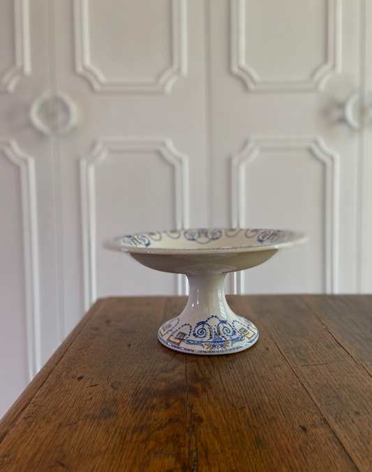 Plat piédouche Navarre Sarreguemines