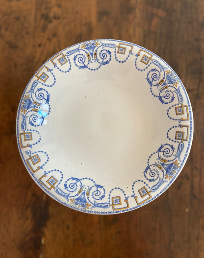 Plat piédouche Navarre Sarreguemines