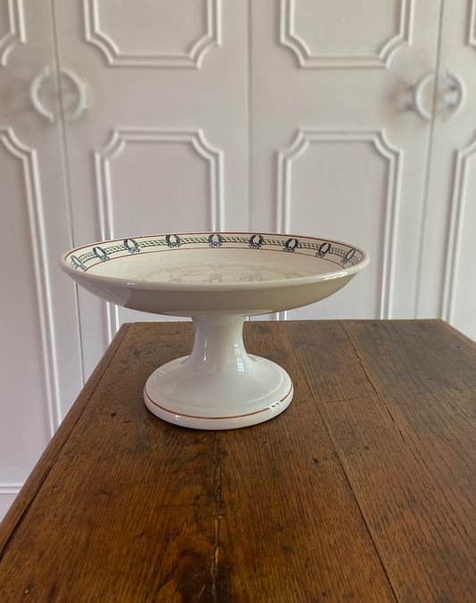 Plat piédouche terre de fer 6002