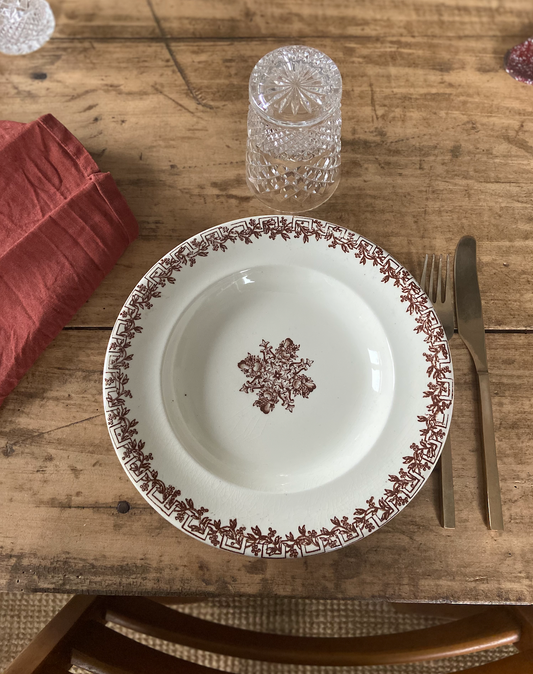 Assiette Terre de fer - Grec