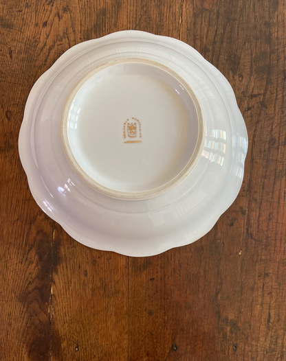 Saladier Blanc & Doré