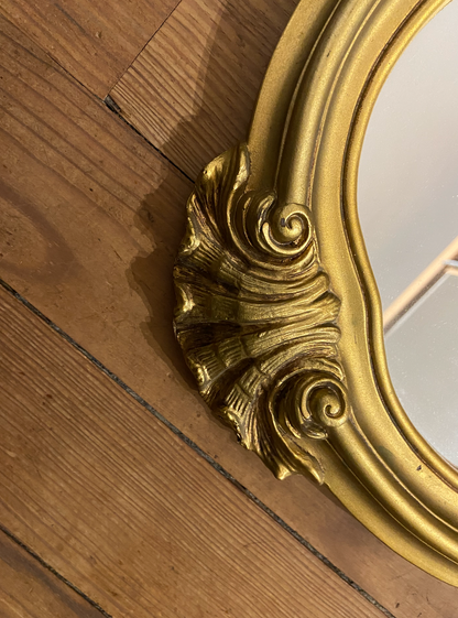 Miroir Coquille Doré