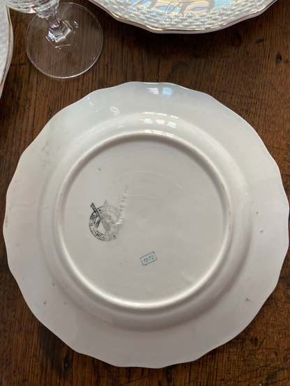 Assiettes Terre de Fer fleuries