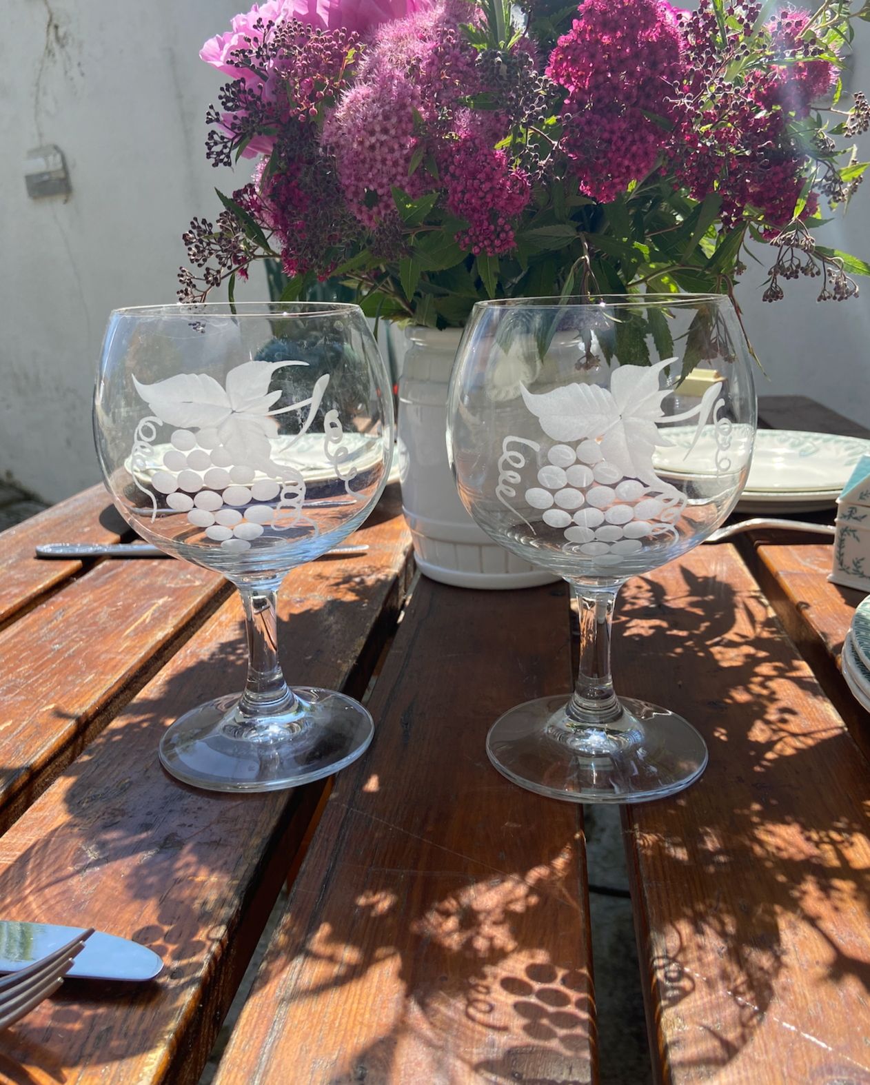 Verre à vin Motif Vigne