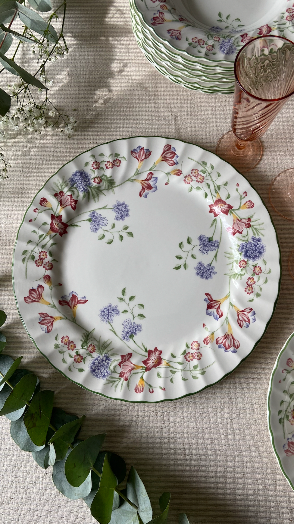 Assiettes anglaises fleuries #id29