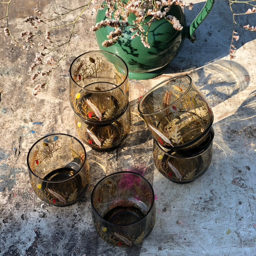 Verres fumés champêtre