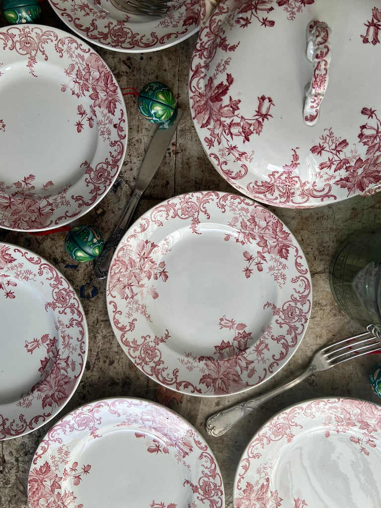 Assiettes Terre de Fer rouge
