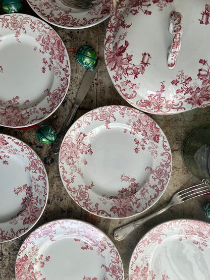 Assiettes Terre de Fer rouge