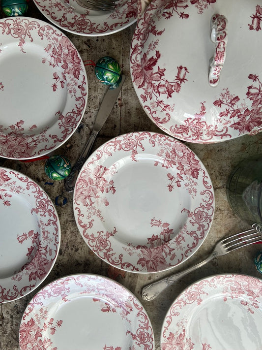 Assiettes Terre de Fer rouge