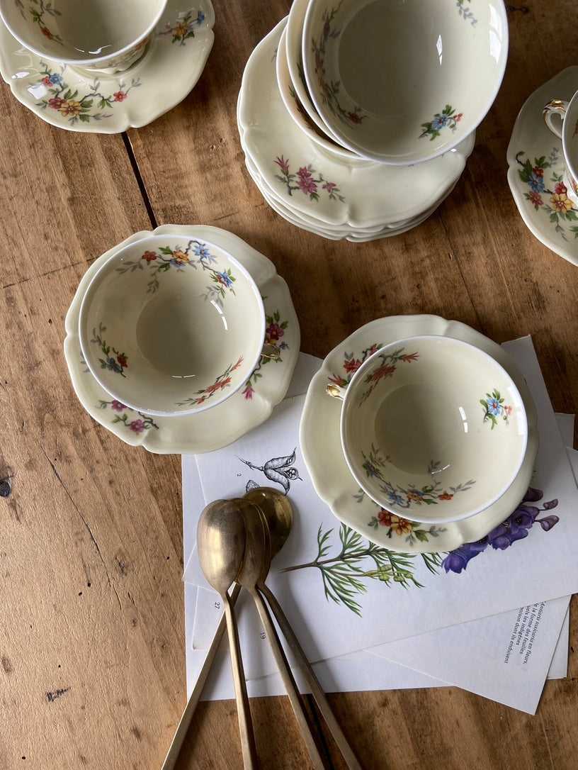 Tasses café Fabrique Royale Limoges