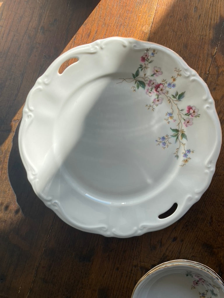 Service fleuri porcelaine de Bavière