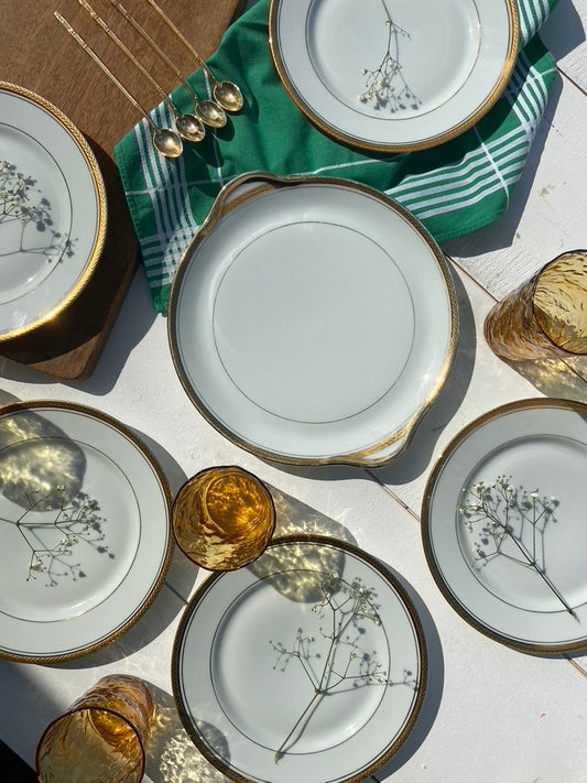 Assiettes tour Dorure