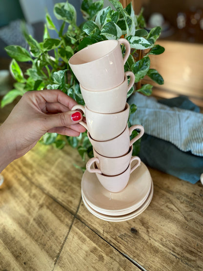 Service à café Rose Pâle