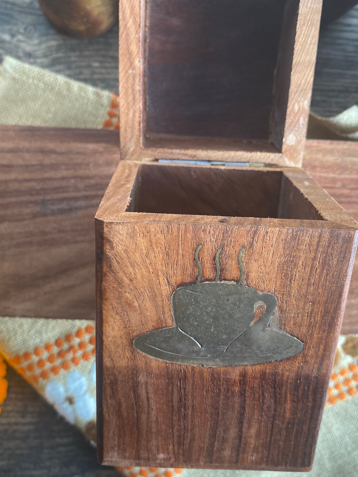Trio de boîtes en bois