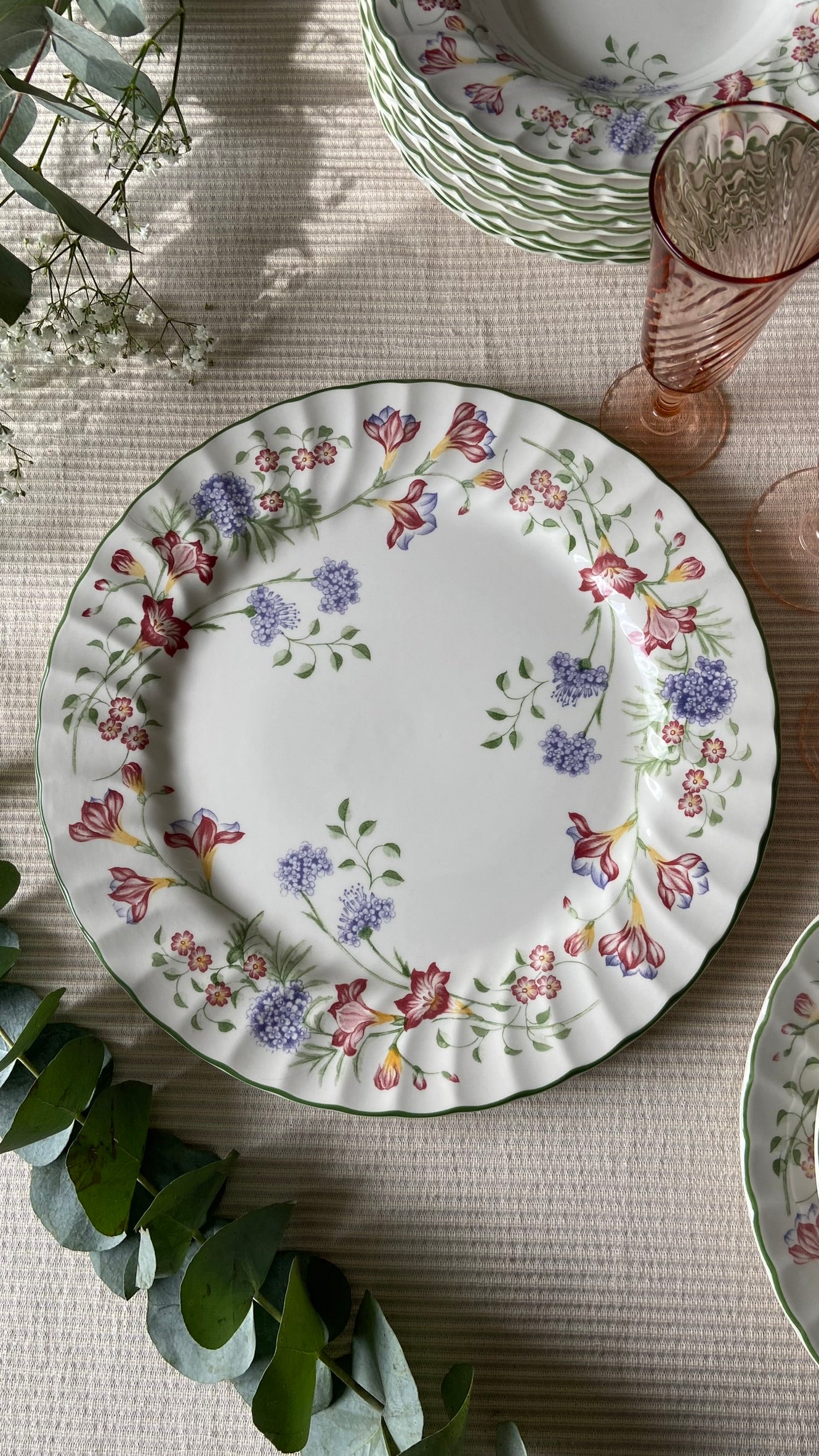 Assiettes anglaises fleuries #id29