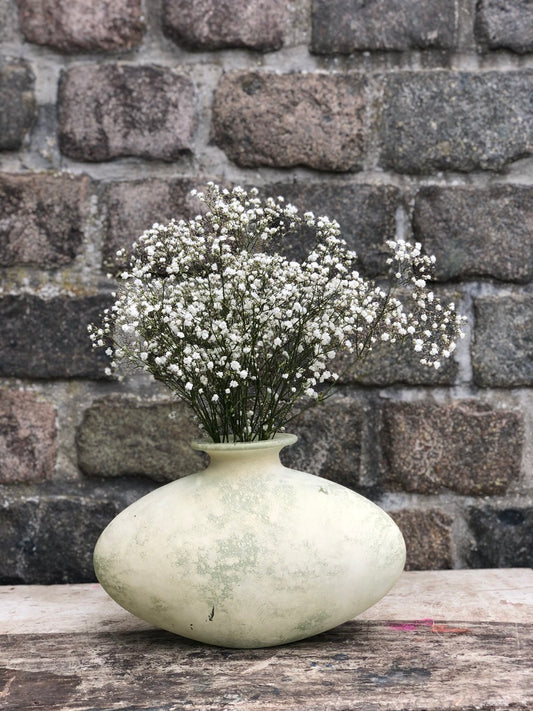 Vase verre effet pierre