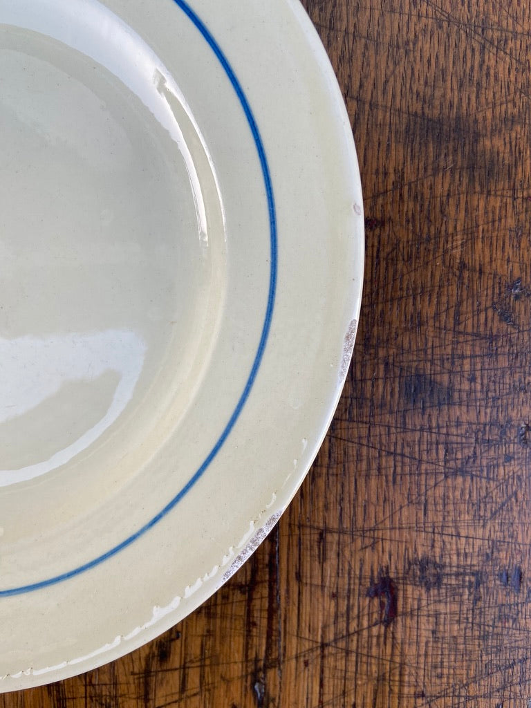 Assiettes dessert Automnales (bleu & marron)