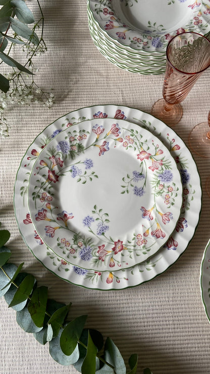 Assiettes anglaises fleuries #id29