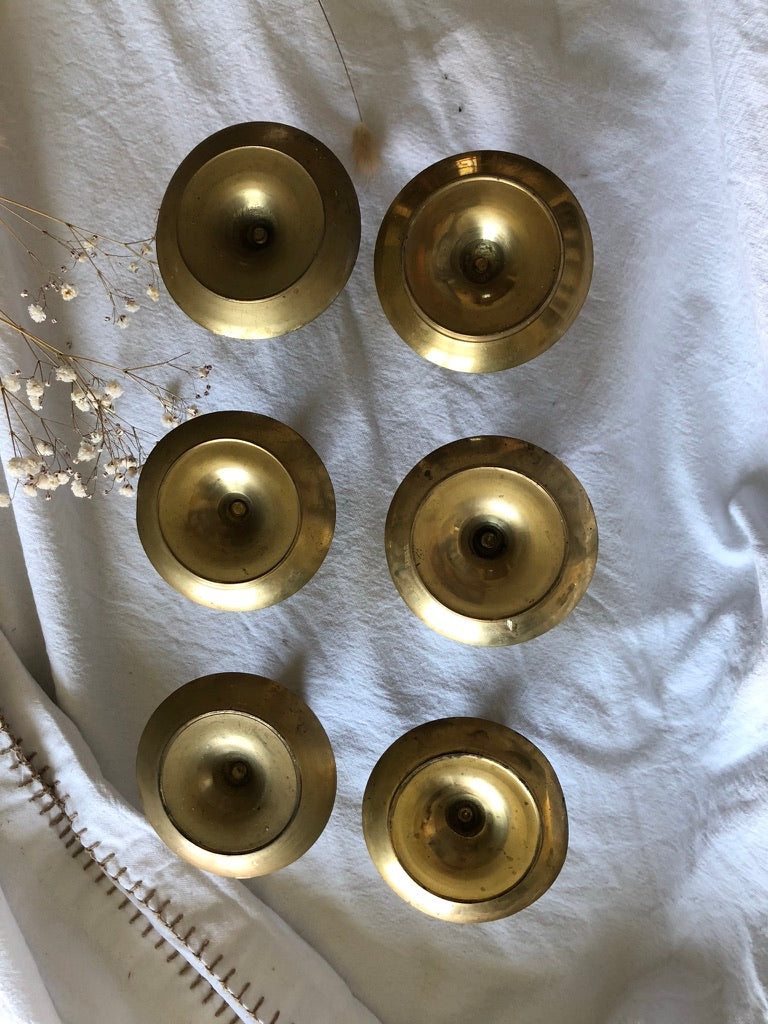 Petits bougeoirs Laiton