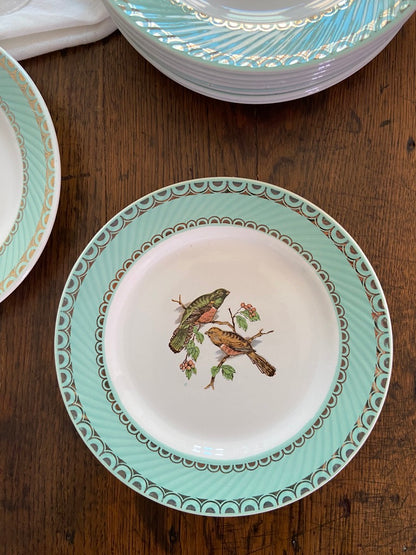 Assiette dessert Oiseaux