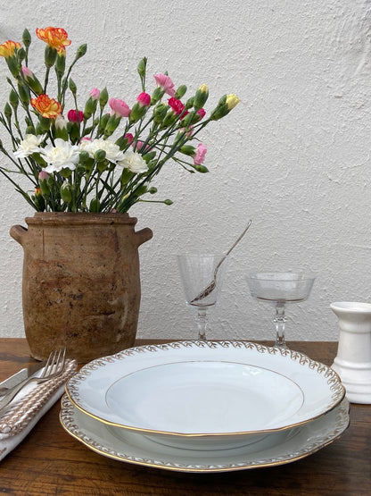 Porcelaine fine - Blanc,Doré