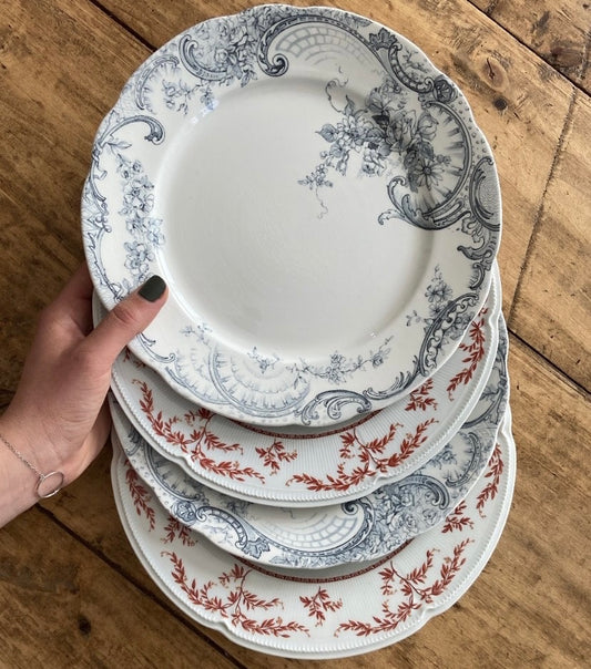 Assiettes dépareillée Medici / Limoges