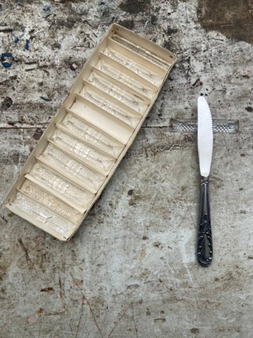 Porte-Couteaux en verre ciselé #id35