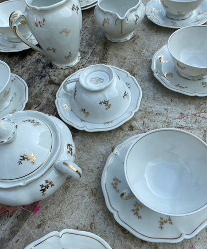 Service café porcelaine de Limoges