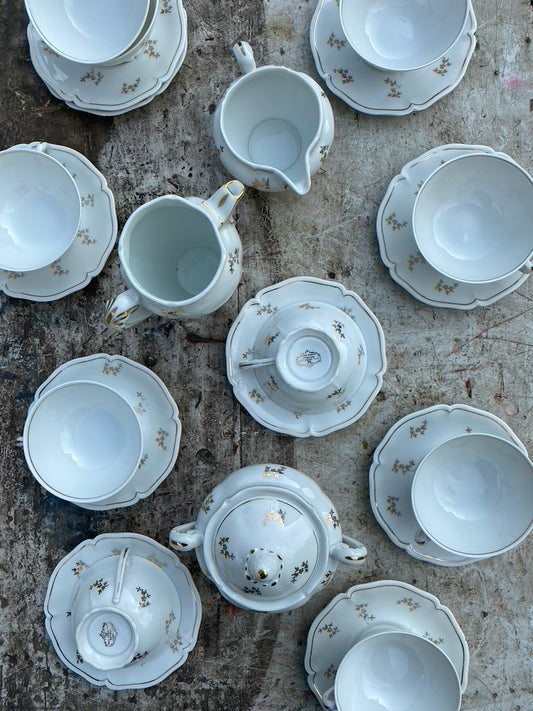Service café porcelaine de Limoges
