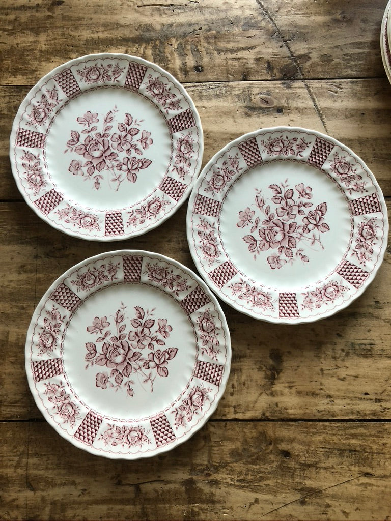 Assiettes Churchill Rose